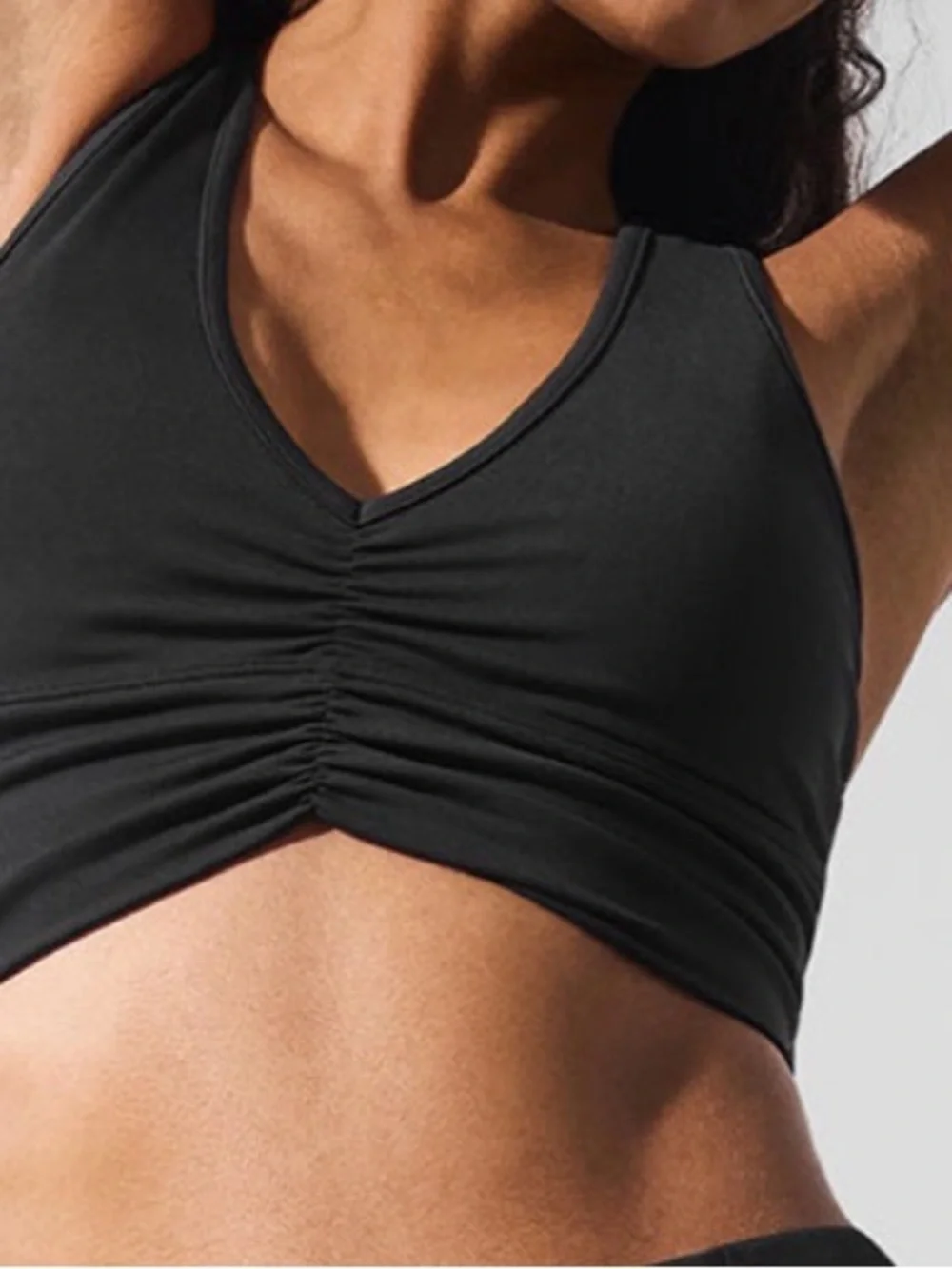alo wild thing black sports bra (no bra pads)